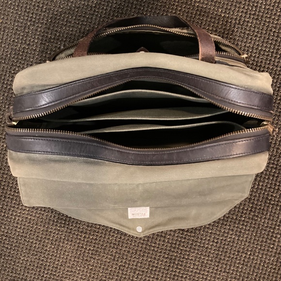 Filson Twill Padded Laptop Briefcase - Picture 4 of 5